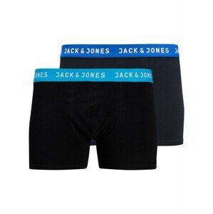 JACK & JONES Boxeralsók 'Rich'  királykék / fekete / fehér