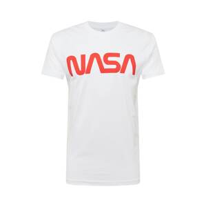 Mister Tee Póló 'NASA Worm'  világos narancs / fehér