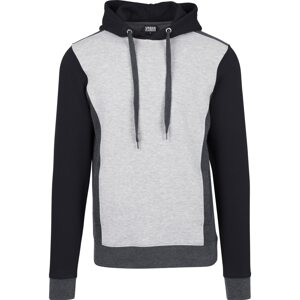 Urban Classics Sweatshirt  szürke / világosszürke / fekete