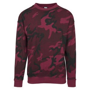 Urban Classics Sweatshirt  burgundi vörös / fekete / borvörös