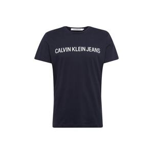Calvin Klein Jeans Póló  fehér / tengerészkék