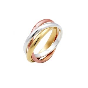 ELLI Gyűrűk 'Wickelring'  arany / rózsaszín arany / ezüst