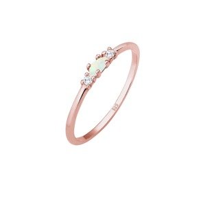 ELLI Gyűrűk  opál / rózsaszín arany / átlátszó