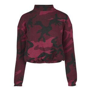 Urban Classics Tréning póló  sötét-rózsaszín / borvörös / fekete