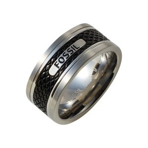 FOSSIL Gyűrűk  fekete / ezüst