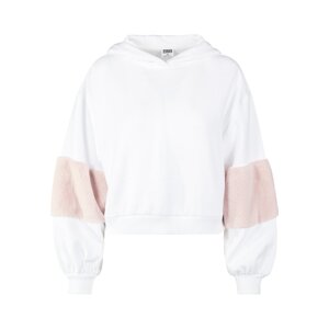 Urban Classics Sweatshirt  fáradt rózsaszín / fehér