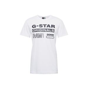 G-Star RAW Póló 'Graphic 8'  fehér / fekete