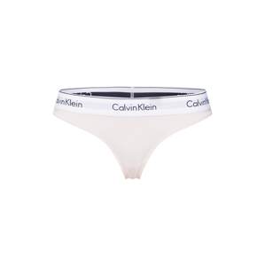 Calvin Klein Underwear String bugyik 'Nymphs'  púder / fekete / fehér