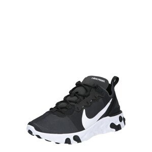 Nike Sportswear Rövid szárú edzőcipők 'React 55'  fehér / fekete