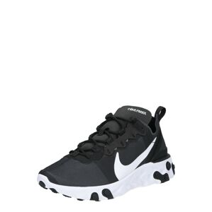 Nike Sportswear Rövid szárú edzőcipők 'React 55'  fekete / fehér