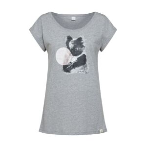 Iriedaily Póló 'Koala Bubble'  antracit / világosszürke / szürke melír / púder