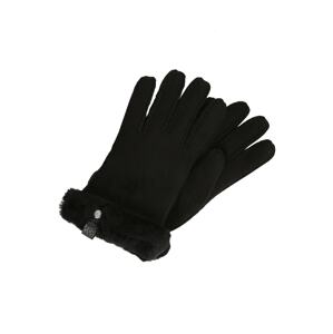 UGG Kesztyű 'Shorty Glove with leather trim'  fekete