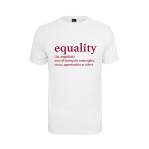 Mister Tee Póló 'Equality Definition'  piros / fehér