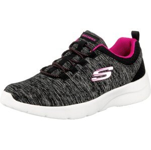 SKECHERS Rövid szárú sportcipők 'Dynamight 2.0'  rózsaszín / fekete melír