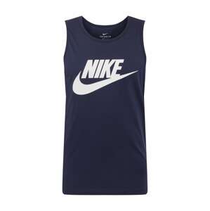 Nike Sportswear Funkcionális felső  sötétkék / fehér