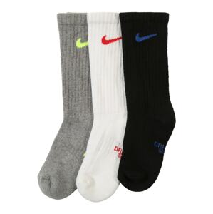 Nike Sportswear Zokni 'Cushioned Crew Training Socks (3 Pair)'  fehér / szürke / fekete