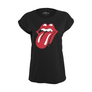 Merchcode Póló 'Rolling Stones Tongue'  piros / fekete / fehér