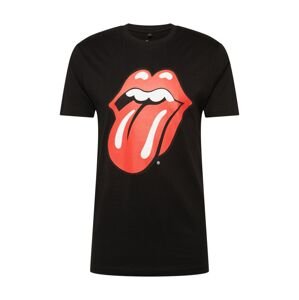 Mister Tee Póló 'Rolling Stones Tongue'  piros / fekete / fehér