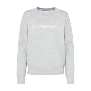 Calvin Klein Jeans Tréning póló  szürke melír / fehér
