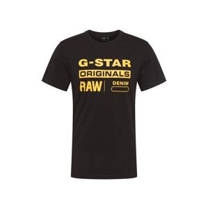 G-Star RAW Póló 'Swando'  sárga / fekete