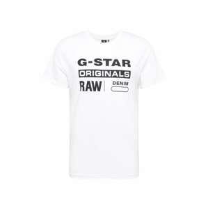 G-Star RAW Póló 'Graphic 8'  fehér / sötétkék