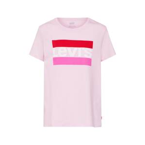 LEVI'S Póló 'The Perfect'  rózsaszín / tűzpiros / fehér