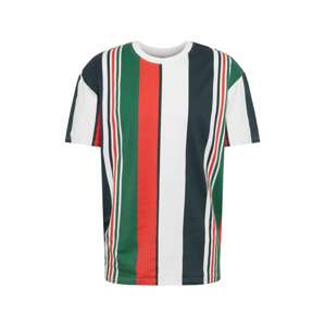 Urban Classics Póló  tengerészkék / zöld / piros / fehér