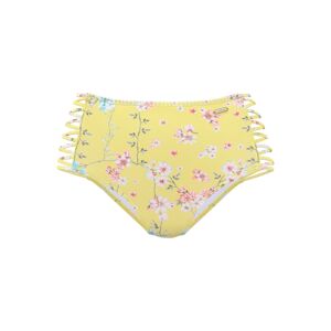SUNSEEKER Bikini nadrágok 'Ditsy'  sárga / olíva / rózsaszín / fehér