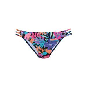 BENCH Bikini nadrágok 'Pitch'  ciánkék / szilva / neon-rózsaszín / fekete