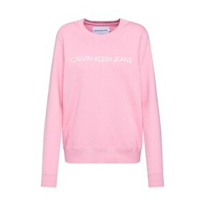 Calvin Klein Jeans Tréning póló 'INSTITUTIONAL REGULAR CREW NECK'  rózsaszín
