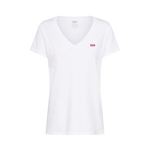 LEVI'S ® Póló 'Perfect Vneck'  piros / fehér