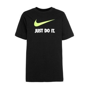 Nike Sportswear Póló  neonsárga / fekete / fehér
