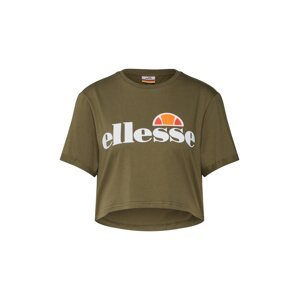 ELLESSE Póló 'Alberta'  khaki / fehér / narancs / piros