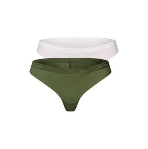 Calvin Klein Underwear String bugyik  bézs / zöld