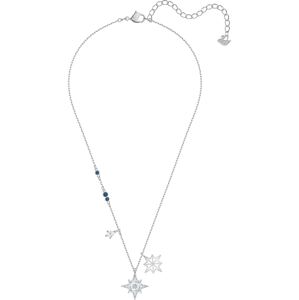 Swarovski Lánc 'Symbol Pendant Star'  ezüst / kék