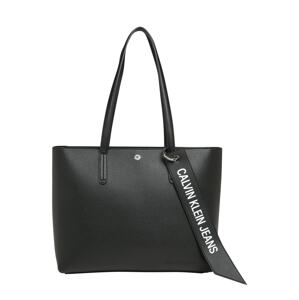 Calvin Klein Jeans Shopper táska 'Banner'  fekete