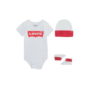 LEVI'S Kezeslábas 'Classic Batwing Infant 3pc Set'  fehér