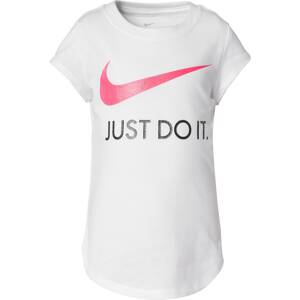 Nike Sportswear Póló  rózsaszín / fekete / fehér