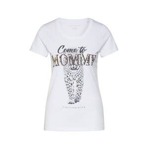 EINSTEIN & NEWTON Póló 'Mommy T-Shirt'  bézs / fekete / fehér