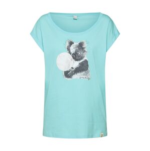 Iriedaily Póló 'Koala Bubble'  világoskék / fehér / fekete