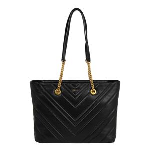DKNY Shopper táska 'Vivian - Chevron'  fekete / arany
