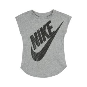 Nike Sportswear Póló 'JUMBO FUTURA'  szürke melír / fekete