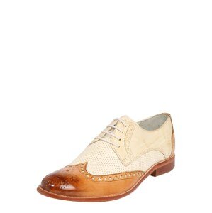 MELVIN & HAMILTON Fűzős cipő 'Amelie'  fehér / bézs / konyak