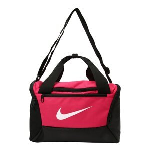 NIKE Sporttáska 'Brasilia Training Duffle Bag'  fekete / rózsaszín