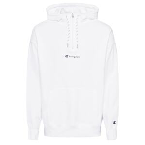 Champion Authentic Athletic Apparel Tréning póló 'Half Zip Hooded Sweatshirt'  fehér