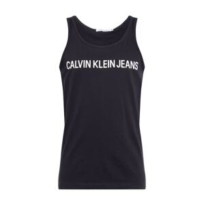 Calvin Klein Jeans Póló 'Instititional'  fehér / fekete