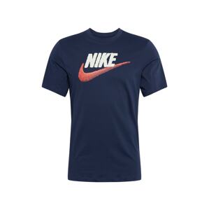 Nike Sportswear Póló  tengerészkék / fehér / piros