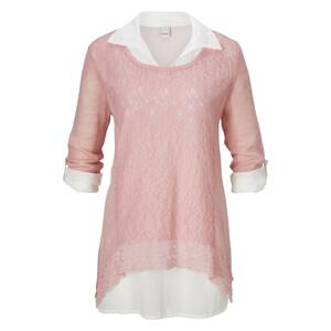 heine Shirt  fehér / rózsaszín