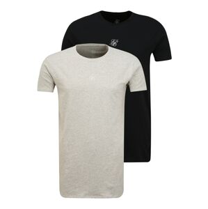 SikSilk Shirts  szürke / fekete