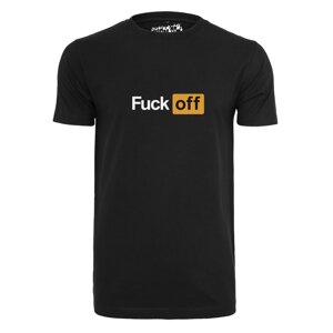 Mister Tee T-Shirt 'FUCK OFF'  fekete / fehér / narancs